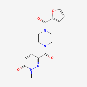 6-[4-(furan-2-carbonyl)piperazine-1-carbonyl]-2-methyl-2,3-dihydropyridazin-3-one