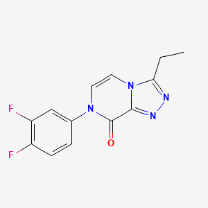 7-(3,4-difluorophenyl)-3-ethyl-7H,8H-[1,2,4]triazolo[4,3-a]pyrazin-8-one
