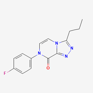 7-(4-fluorophenyl)-3-propyl-7H,8H-[1,2,4]triazolo[4,3-a]pyrazin-8-one