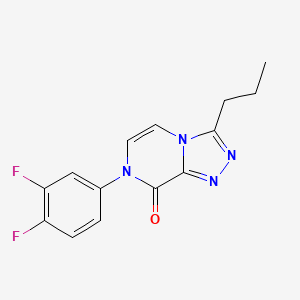 7-(3,4-difluorophenyl)-3-propyl-7H,8H-[1,2,4]triazolo[4,3-a]pyrazin-8-one
