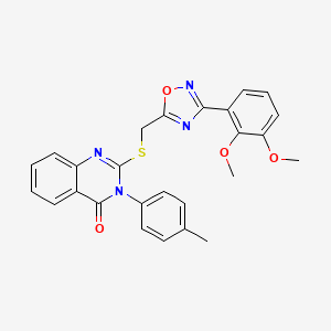 2-({[3-(2,3-dimethoxyphenyl)-1,2,4-oxadiazol-5-yl]methyl}sulfanyl)-3-(4-methylphenyl)-3,4-dihydroquinazolin-4-one