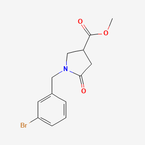 methyl 1-[(3-bromophenyl)methyl]-5-oxopyrrolidine-3-carboxylate