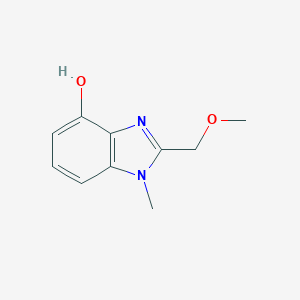 molecular formula C10H12N2O2 B065799 1H-Benzimidazol-4-ol, 2-(methoxymethyl)-1-methyl- CAS No. 177478-24-9