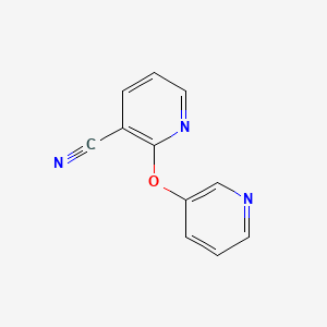 B6579924 2-(pyridin-3-yloxy)pyridine-3-carbonitrile CAS No. 870064-12-3