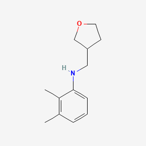 2,3-dimethyl-N-[(oxolan-3-yl)methyl]aniline