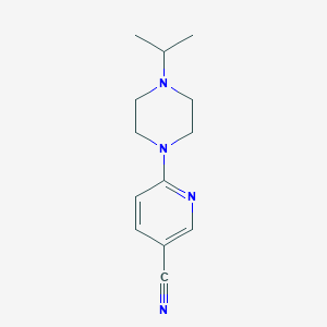 B6579973 6-[4-(propan-2-yl)piperazin-1-yl]pyridine-3-carbonitrile CAS No. 919496-34-7