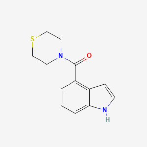 molecular formula C13H14N2OS B6579993 4-(thiomorpholine-4-carbonyl)-1H-indole CAS No. 640734-93-6