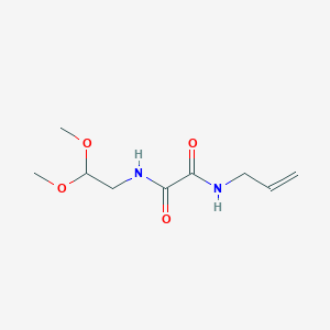 molecular formula C9H16N2O4 B6579998 N'-(2,2-dimethoxyethyl)-N-(prop-2-en-1-yl)ethanediamide CAS No. 920393-48-2