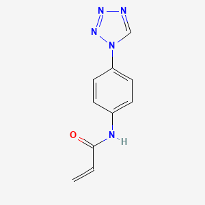 molecular formula C10H9N5O B6580015 N-[4-(1H-1,2,3,4-tetrazol-1-yl)phenyl]prop-2-enamide CAS No. 1156157-04-8