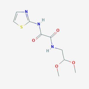 molecular formula C9H13N3O4S B6580022 N-(2,2-dimethoxyethyl)-N'-(1,3-thiazol-2-yl)ethanediamide CAS No. 920363-88-8
