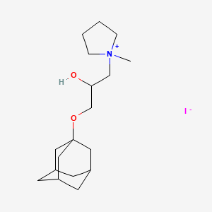 1-[3-(adamantan-1-yloxy)-2-hydroxypropyl]-1-methylpyrrolidin-1-ium iodide