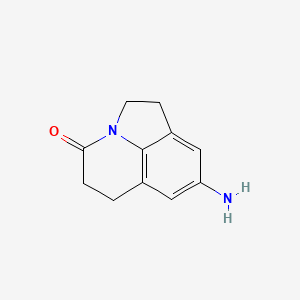 molecular formula C11H12N2O B6580124 6-amino-1-azatricyclo[6.3.1.0^{4,12}]dodeca-4(12),5,7-trien-11-one CAS No. 1207048-34-7