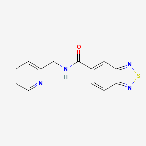 N-[(pyridin-2-yl)methyl]-2,1,3-benzothiadiazole-5-carboxamide
