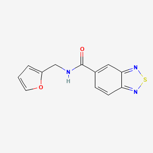 molecular formula C12H9N3O2S B6580141 N-[(furan-2-yl)methyl]-2,1,3-benzothiadiazole-5-carboxamide CAS No. 1203332-59-5