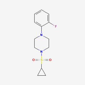 molecular formula C13H17FN2O2S B6580171 1-(cyclopropanesulfonyl)-4-(2-fluorophenyl)piperazine CAS No. 1206990-79-5