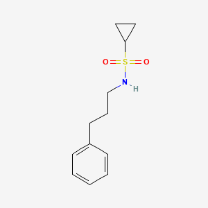 molecular formula C12H17NO2S B6580173 N-(3-phenylpropyl)cyclopropanesulfonamide CAS No. 1207028-98-5