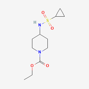 molecular formula C11H20N2O4S B6580179 ethyl 4-cyclopropanesulfonamidopiperidine-1-carboxylate CAS No. 1207041-92-6