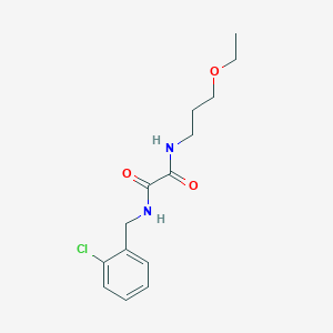 molecular formula C14H19ClN2O3 B6580187 N'-[(2-chlorophenyl)methyl]-N-(3-ethoxypropyl)ethanediamide CAS No. 1206993-10-3