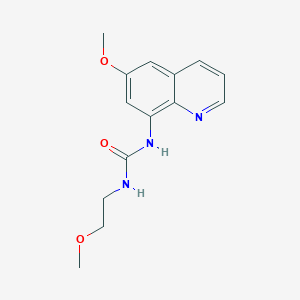 molecular formula C14H17N3O3 B6580200 3-(2-methoxyethyl)-1-(6-methoxyquinolin-8-yl)urea CAS No. 1207030-12-3