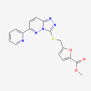 methyl 5-({[6-(pyridin-2-yl)-[1,2,4]triazolo[4,3-b]pyridazin-3-yl]sulfanyl}methyl)furan-2-carboxylate