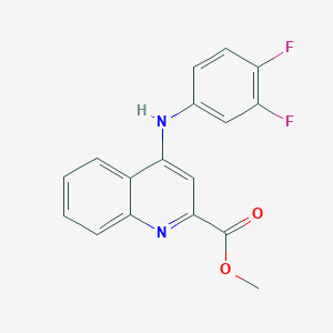 molecular formula C17H12F2N2O2 B6580482 methyl 4-[(3,4-difluorophenyl)amino]quinoline-2-carboxylate CAS No. 1207030-81-6