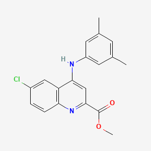 molecular formula C19H17ClN2O2 B6580492 methyl 6-chloro-4-[(3,5-dimethylphenyl)amino]quinoline-2-carboxylate CAS No. 1207049-50-0