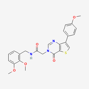 N-[(2,3-dimethoxyphenyl)methyl]-2-[7-(4-methoxyphenyl)-4-oxo-3H,4H-thieno[3,2-d]pyrimidin-3-yl]acetamide