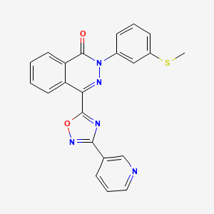 2-[3-(methylsulfanyl)phenyl]-4-[3-(pyridin-3-yl)-1,2,4-oxadiazol-5-yl]-1,2-dihydrophthalazin-1-one