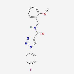 molecular formula C17H15FN4O2 B6580822 1-(4-fluorophenyl)-N-[(2-methoxyphenyl)methyl]-1H-1,2,3-triazole-4-carboxamide CAS No. 1207010-67-0