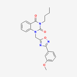 3-butyl-1-{[3-(3-methoxyphenyl)-1,2,4-oxadiazol-5-yl]methyl}-1,2,3,4-tetrahydroquinazoline-2,4-dione