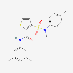 molecular formula C21H22N2O3S2 B6580902 N-(3,5-dimethylphenyl)-3-[methyl(4-methylphenyl)sulfamoyl]thiophene-2-carboxamide CAS No. 1206985-61-6
