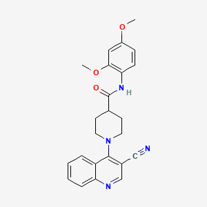 1-(3-cyanoquinolin-4-yl)-N-(2,4-dimethoxyphenyl)piperidine-4-carboxamide