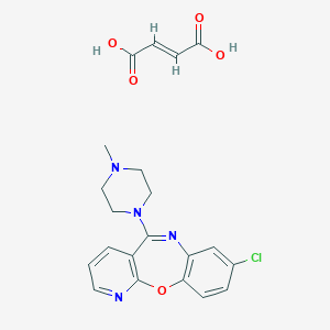 molecular formula C21H21ClN4O5 B065811 Pyrido(2,3-b)(1,5)benzoxazepine, 8-chloro-5-(4-methyl-1-piperazinyl)-, (2E)-2-butenedioate (1:1) CAS No. 174762-89-1