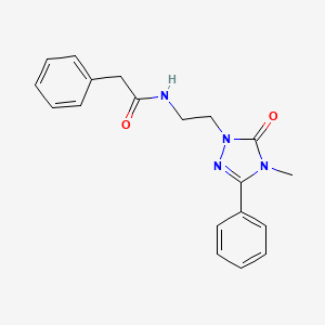 N-[2-(4-methyl-5-oxo-3-phenyl-4,5-dihydro-1H-1,2,4-triazol-1-yl)ethyl]-2-phenylacetamide