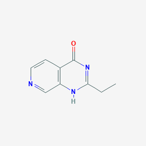 molecular formula C9H9N3O B065813 2-Ethylpyrido[3,4-d]pyrimidin-4(1H)-one CAS No. 161333-96-6