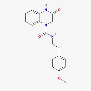 molecular formula C18H19N3O3 B6581326 N-[2-(4-methoxyphenyl)ethyl]-3-oxo-1,2,3,4-tetrahydroquinoxaline-1-carboxamide CAS No. 1207005-44-4