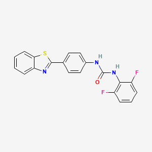 1-[4-(1,3-benzothiazol-2-yl)phenyl]-3-(2,6-difluorophenyl)urea