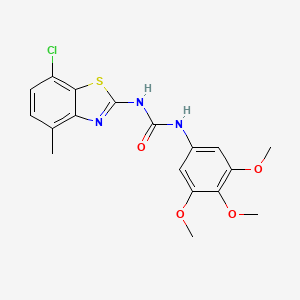 3-(7-chloro-4-methyl-1,3-benzothiazol-2-yl)-1-(3,4,5-trimethoxyphenyl)urea