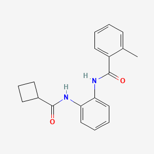 molecular formula C19H20N2O2 B6581367 N-(2-cyclobutaneamidophenyl)-2-methylbenzamide CAS No. 1203327-01-8