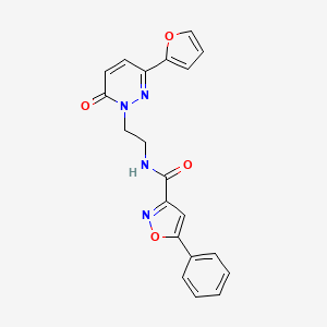 N-{2-[3-(furan-2-yl)-6-oxo-1,6-dihydropyridazin-1-yl]ethyl}-5-phenyl-1,2-oxazole-3-carboxamide