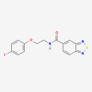 molecular formula C15H12FN3O2S B6581416 N-[2-(4-fluorophenoxy)ethyl]-2,1,3-benzothiadiazole-5-carboxamide CAS No. 1203372-95-5