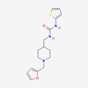 molecular formula C16H21N3O2S B6581470 1-({1-[(furan-2-yl)methyl]piperidin-4-yl}methyl)-3-(thiophen-2-yl)urea CAS No. 1207010-86-3