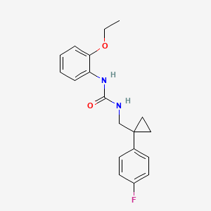 molecular formula C19H21FN2O2 B6581471 1-(2-ethoxyphenyl)-3-{[1-(4-fluorophenyl)cyclopropyl]methyl}urea CAS No. 1207011-40-2