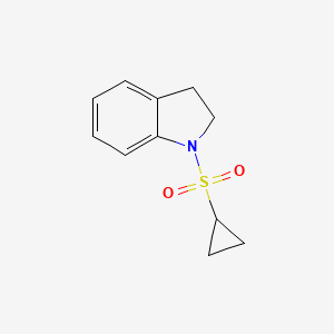 molecular formula C11H13NO2S B6581563 1-(cyclopropanesulfonyl)-2,3-dihydro-1H-indole CAS No. 1207043-17-1