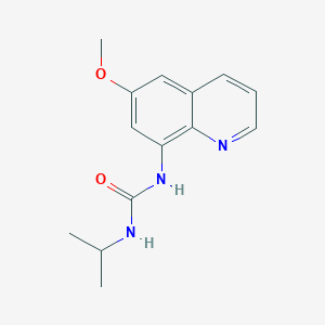 molecular formula C14H17N3O2 B6581646 1-(6-methoxyquinolin-8-yl)-3-(propan-2-yl)urea CAS No. 854655-89-3