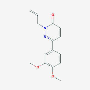 molecular formula C15H16N2O3 B6581800 6-(3,4-dimethoxyphenyl)-2-(prop-2-en-1-yl)-2,3-dihydropyridazin-3-one CAS No. 1208924-51-9