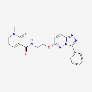 1-methyl-2-oxo-N-[2-({3-phenyl-[1,2,4]triazolo[4,3-b]pyridazin-6-yl}oxy)ethyl]-1,2-dihydropyridine-3-carboxamide
