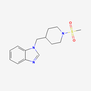 molecular formula C14H19N3O2S B6581992 1-[(1-methanesulfonylpiperidin-4-yl)methyl]-1H-1,3-benzodiazole CAS No. 1209705-44-1