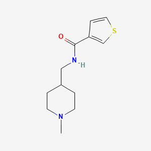 molecular formula C12H18N2OS B6582054 N-[(1-methylpiperidin-4-yl)methyl]thiophene-3-carboxamide CAS No. 1211352-59-8