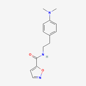 molecular formula C14H17N3O2 B6582081 N-{2-[4-(dimethylamino)phenyl]ethyl}-1,2-oxazole-5-carboxamide CAS No. 1210508-08-9